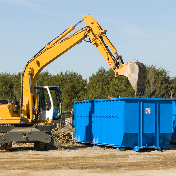 can i rent a residential dumpster for a construction project in Bayside Gardens